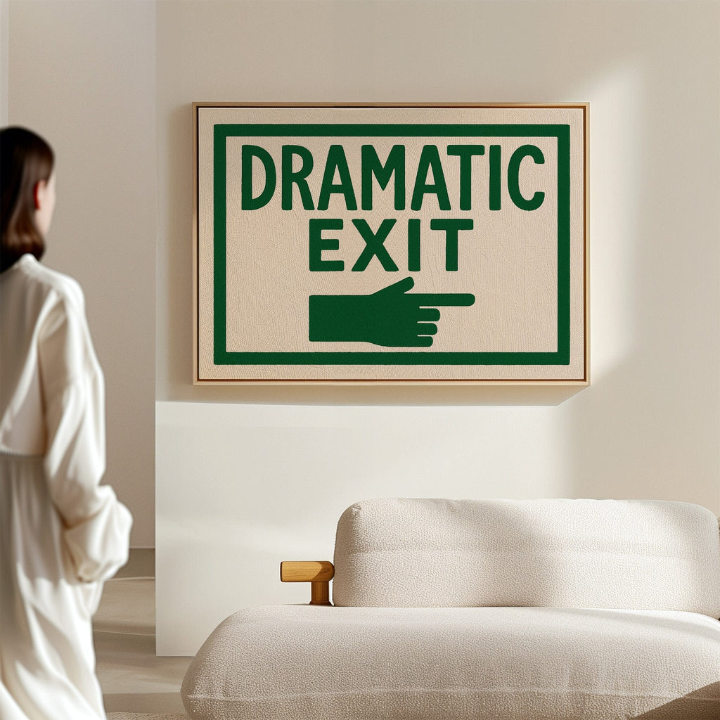 Dramatic Exit (Stage Left)