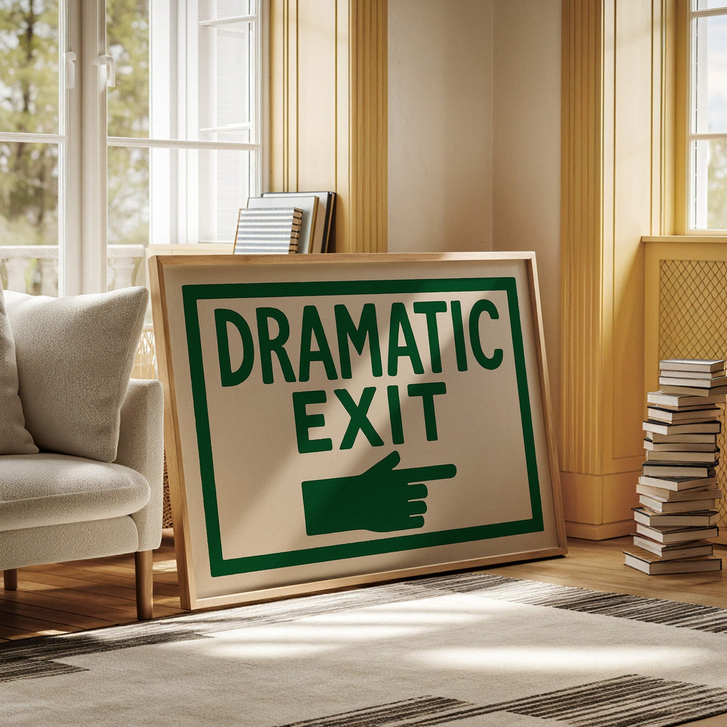 Dramatic Exit (Stage Left)