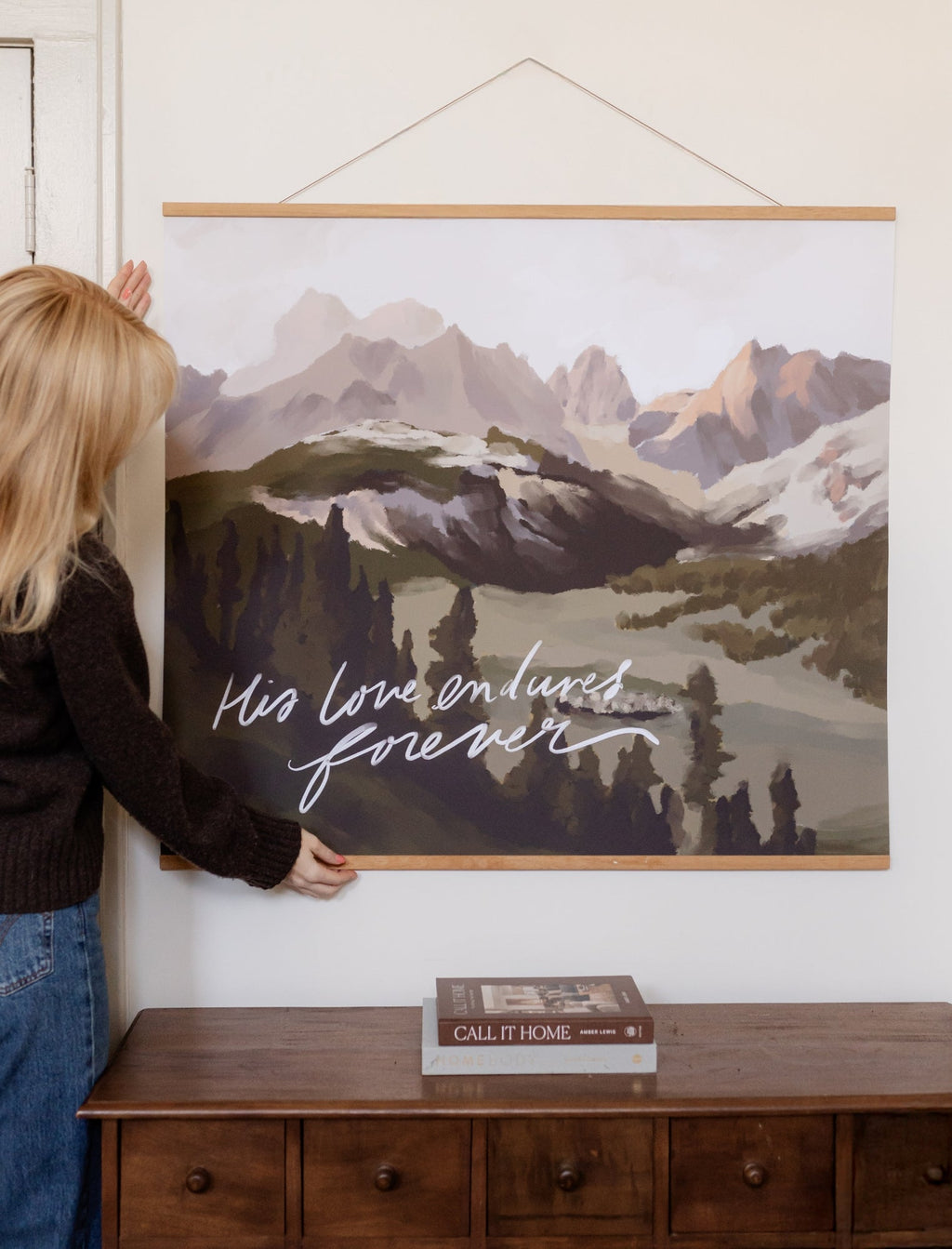 Large Poster: His love endures forever