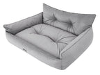 Hano Dog & Cat Bed with Removable Cover – Grey, XXL