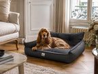 Hano Dog & Cat Bed with Removable Cover – Grey, XXL