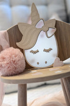 Kids Room Unicorn Mirror – Child-Friendly Acrylic & Wood