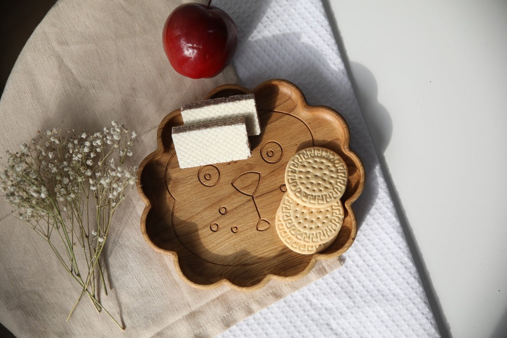 Wooden Plate For Kids - Lion