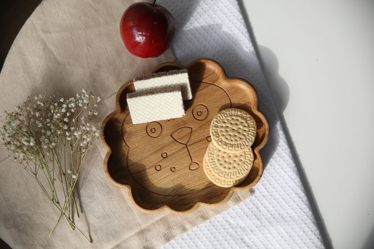 Wooden Plate For Kids - Lion