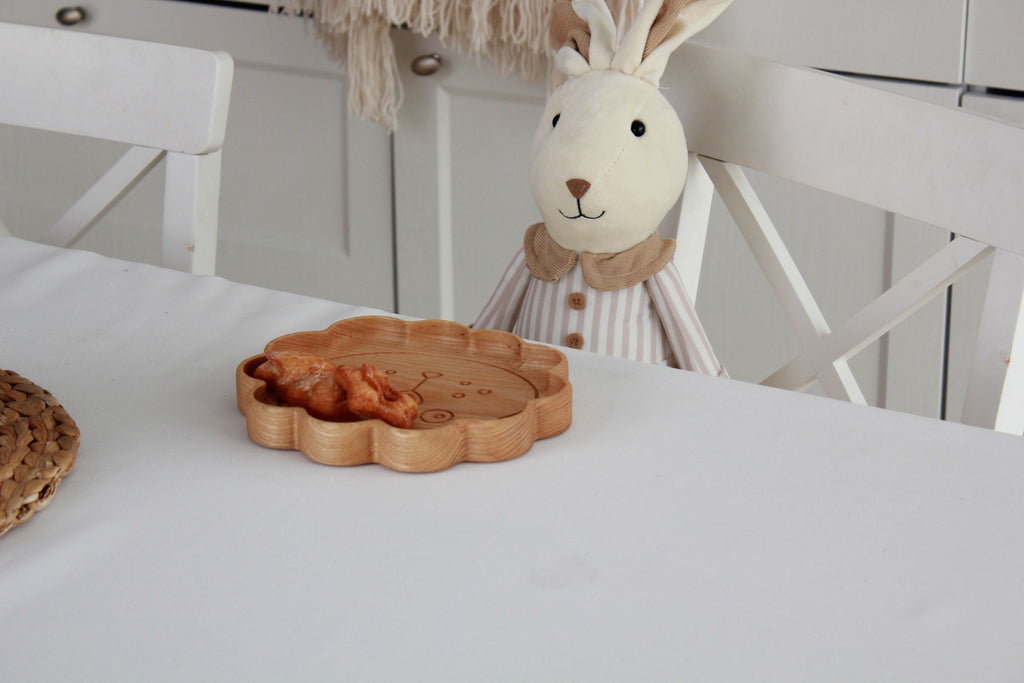 Wooden Plate For Kids - Lion