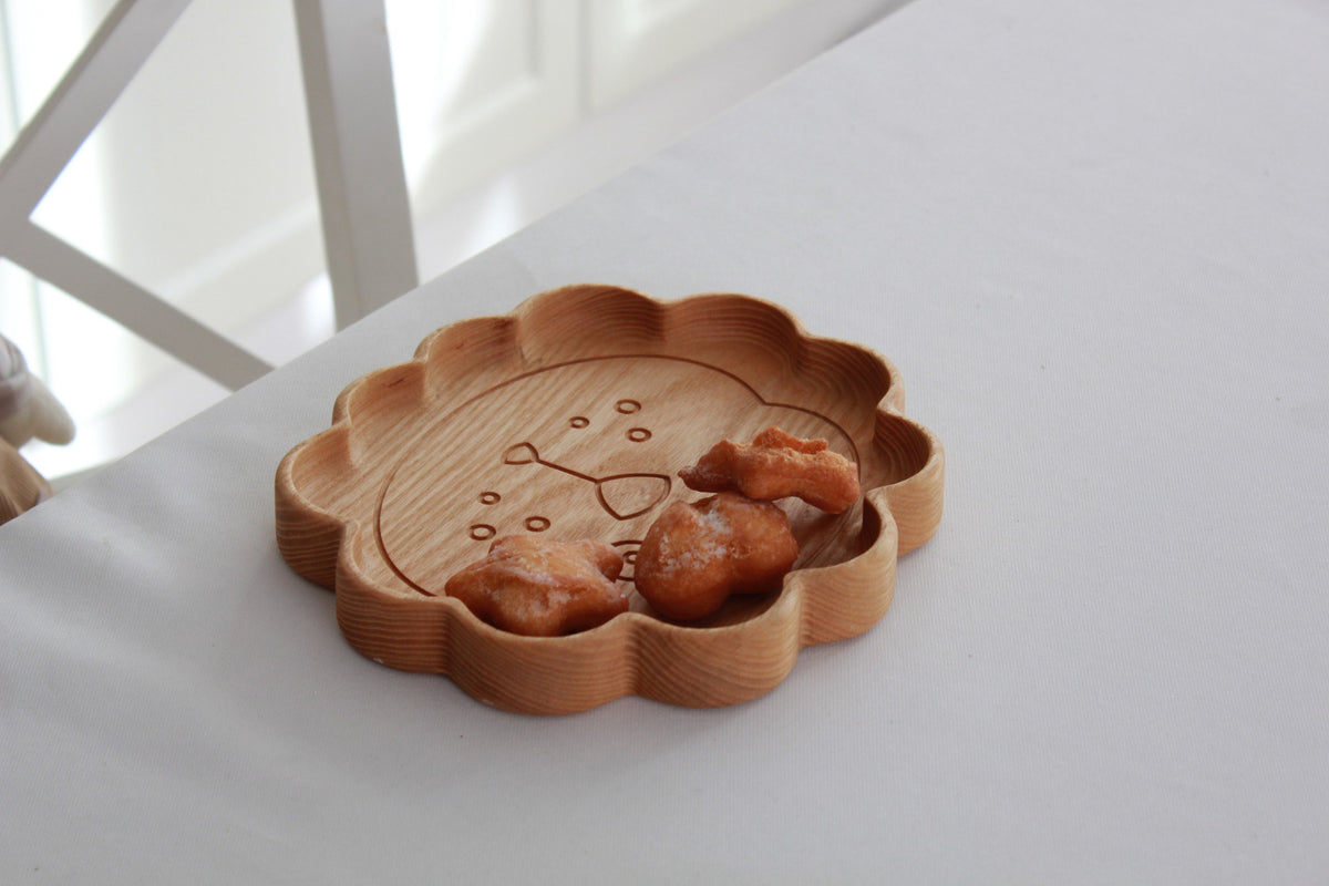 Wooden Plate For Kids - Lion
