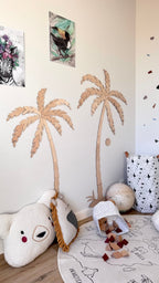 Wooden Wall Decor - Set of Two Palm Trees